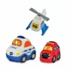 Conjunto de jogo VTech Tut Tut Baby Flitzer Esquadra de Polícia 80-569904 com funções interativas e veículos
