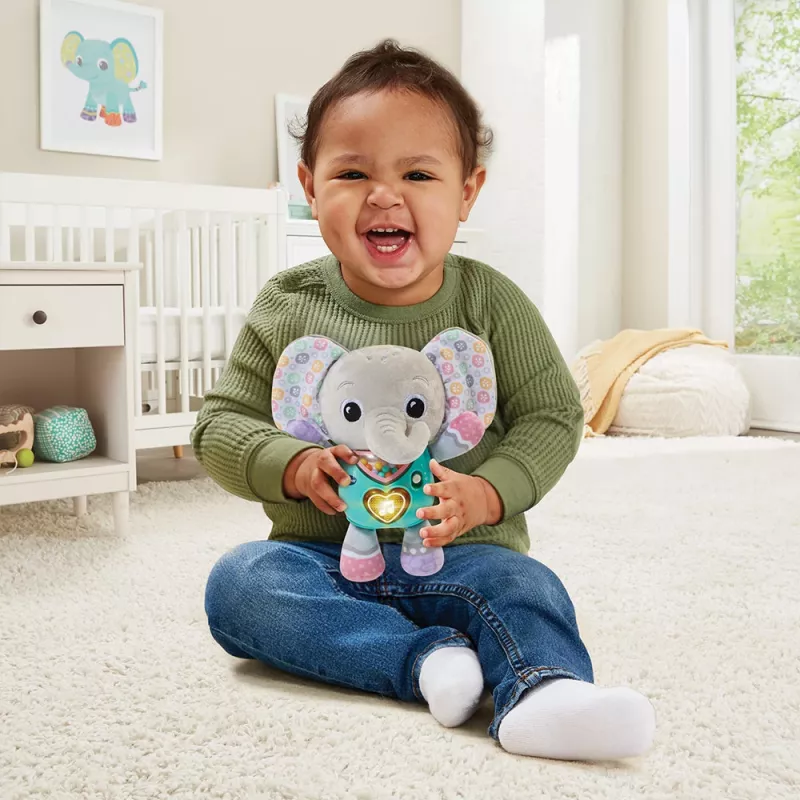 Figura de brinquedo VTech Melody Elephant 80-566704 — brinquedo sonoro educativo com design colorido