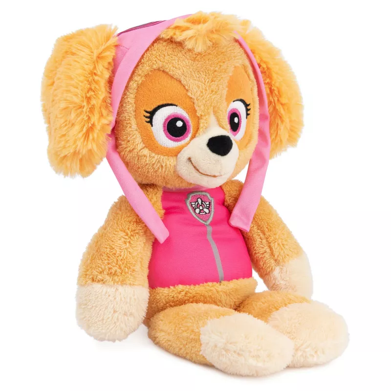 PAW Patrol GUND Peluche oficial Skye Take Along Buddy, peluche premium para crianças a partir de 1 ano, rosa/castanho, 33 cm