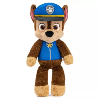 PAW Patrol GUND Peluche oficial Chase Take Along Buddy, peluche premium para crianças a partir de 1 ano, azul/castanho, 33 cm