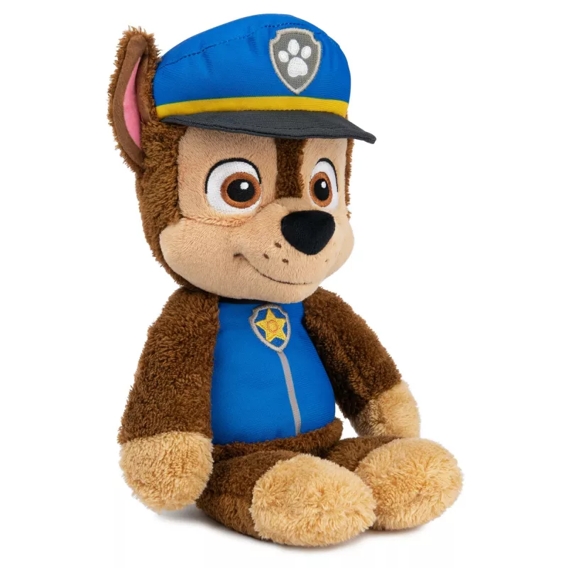 PAW Patrol GUND Peluche oficial Chase Take Along Buddy, peluche premium para crianças a partir de 1 ano, azul/castanho, 33 cm