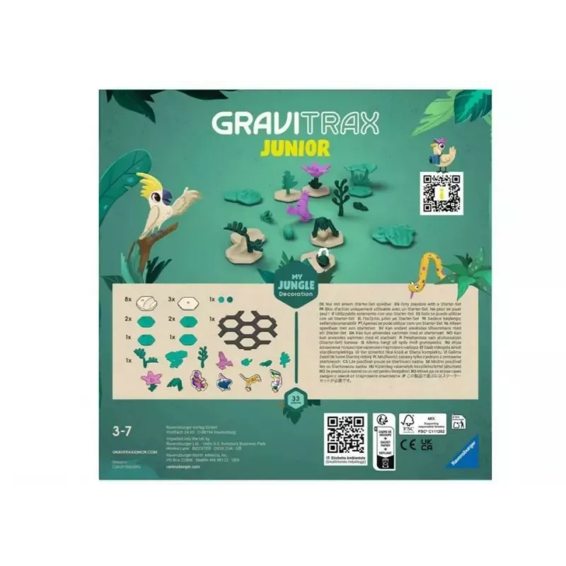 Jogo de tabuleiro Ravensburger GraviTrax Junior (modelo 23747) — para crianças a partir de 3 anos