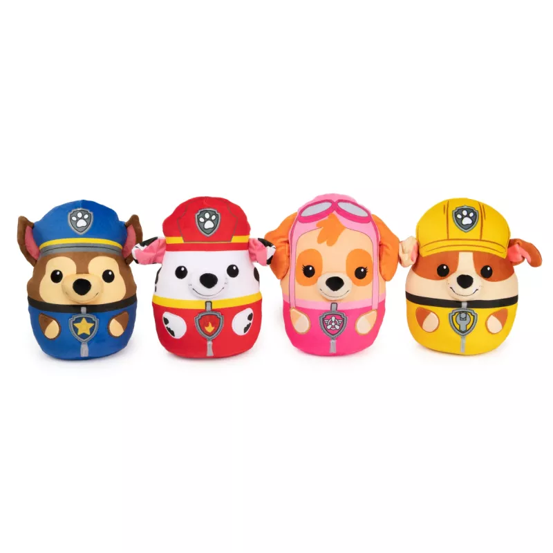 PAW Patrol GUND Marshall Squish peluche, brinquedo oficial da popular série de desenhos animados, peluche macio para crianças a partir de 1 ano, 20 cm