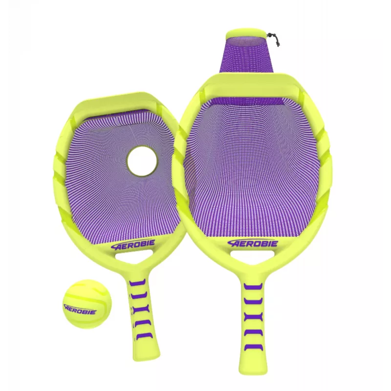 Aerobie Flingo Jogo de apanhar e lançar ao ar livre para crianças e adultos, conjunto de bola de lançar e apanhar para jogos de verão, jardim, campismo e praia para crianças a partir de 8 anos