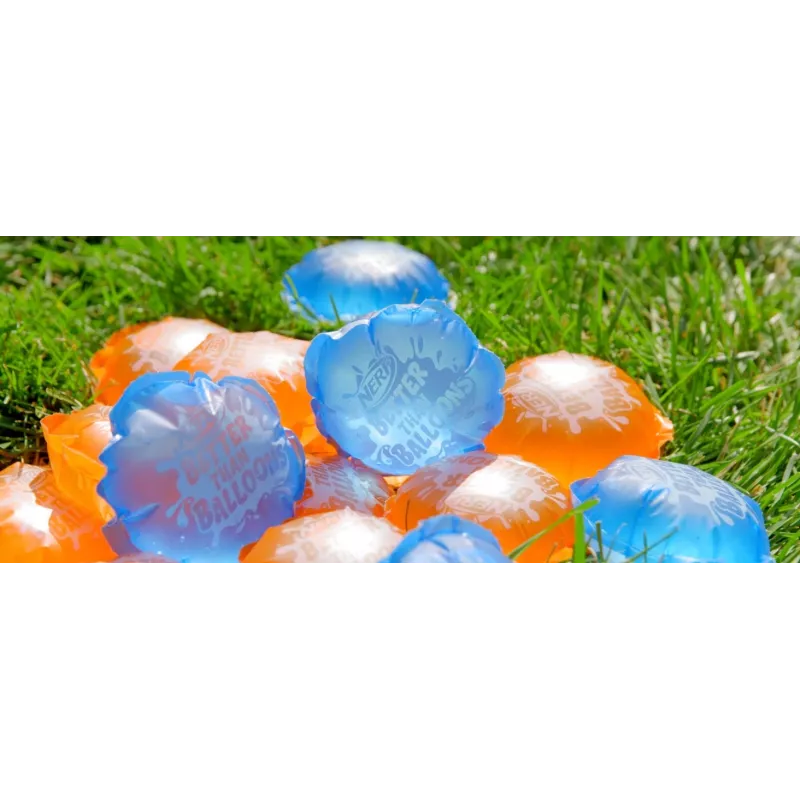 Nerf Super Soaker Better Than Balloons brinquedo de água, limpeza fácil numa só peça, 108 pods, muitas formas de jogar, diversão aquática no jardim, presentes para crianças, idade 3+