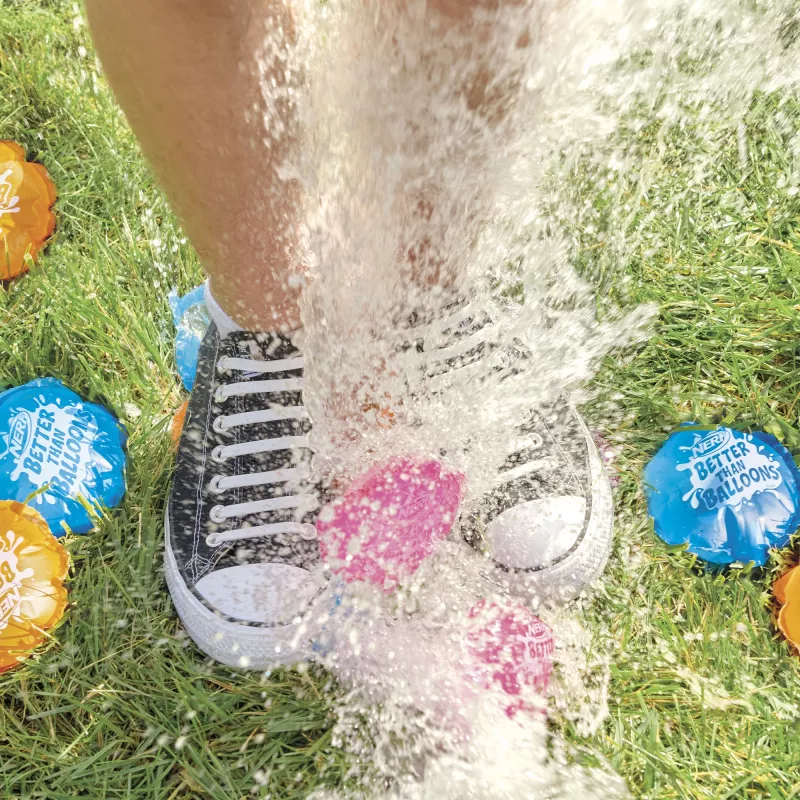 Nerf Super Soaker Better Than Balloons brinquedo de água, limpeza fácil numa só peça, 108 pods, muitas formas de jogar, diversão aquática no jardim, presentes para crianças, idade 3+