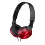 Sony MDR-ZX310, com fios, 10 - 24000 Hz, música, 125 g, auscultadores, vermelho