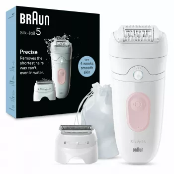 Epilador Braun Silk-épil 5 5-030 28 pinças rosa branco