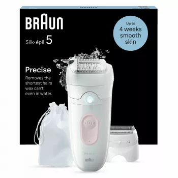 Epilador Braun Silk-épil 5 5-030 28 pinças rosa branco