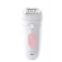 Braun Silk-épil 5 SE5-000 depiladora Wet & Dry, 2 velocidades, recarregável, até 40 min, com escova de limpeza, branco/rosa