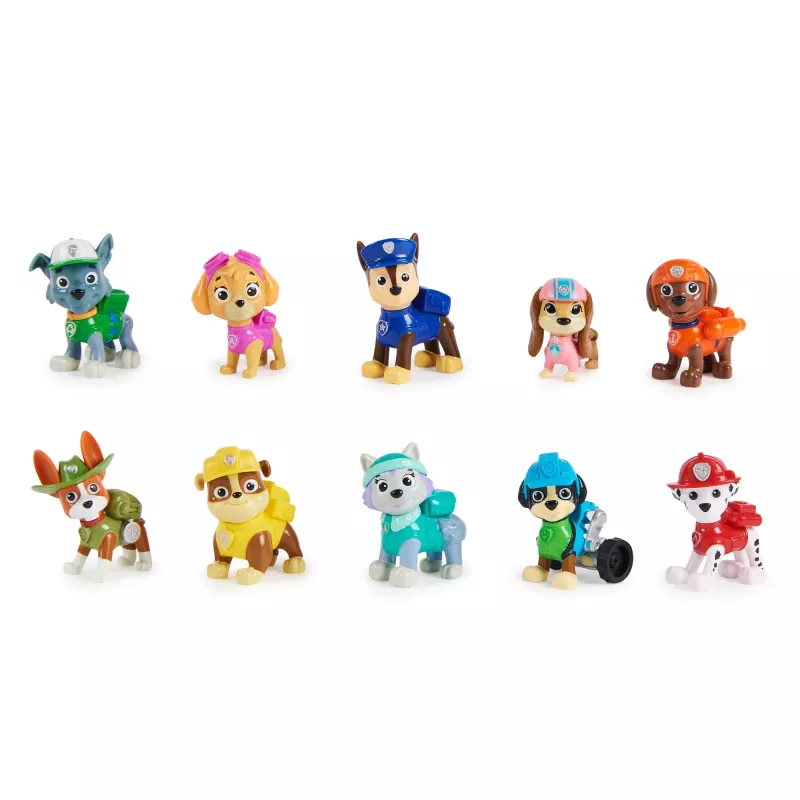 PAW Patrol, 10.º aniversário, All Paws On Deck conjunto de presente com 10 figuras de ação colecionáveis, brinquedo para crianças a partir dos 3 anos