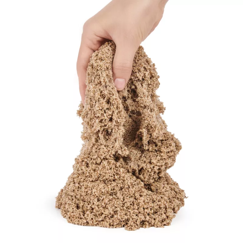 Kinetic Sand, 11 libras (5 kg) areia de brincar castanha natural para artes e trabalhos manuais, caixa de areia, Amazon Exclusivo (a embalagem pode variar), brinquedos sensoriais moldáveis para crianças a partir dos 3 anos