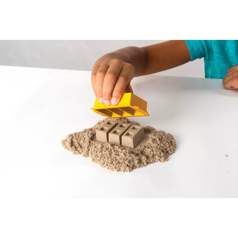 Kinetic Sand, conjunto de brincar Dig N' Demolish com 450 g de areia de brincar e camião de brinquedo, brinquedo sensorial para crianças a partir dos 5 anos