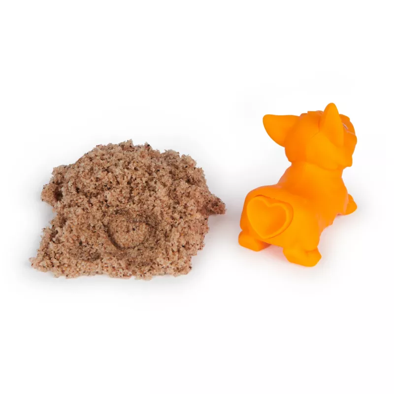 Conjunto Kinetic Sand Doggie Dig para crianças Spinmaster com molde, multicolor, a partir dos 5 anos