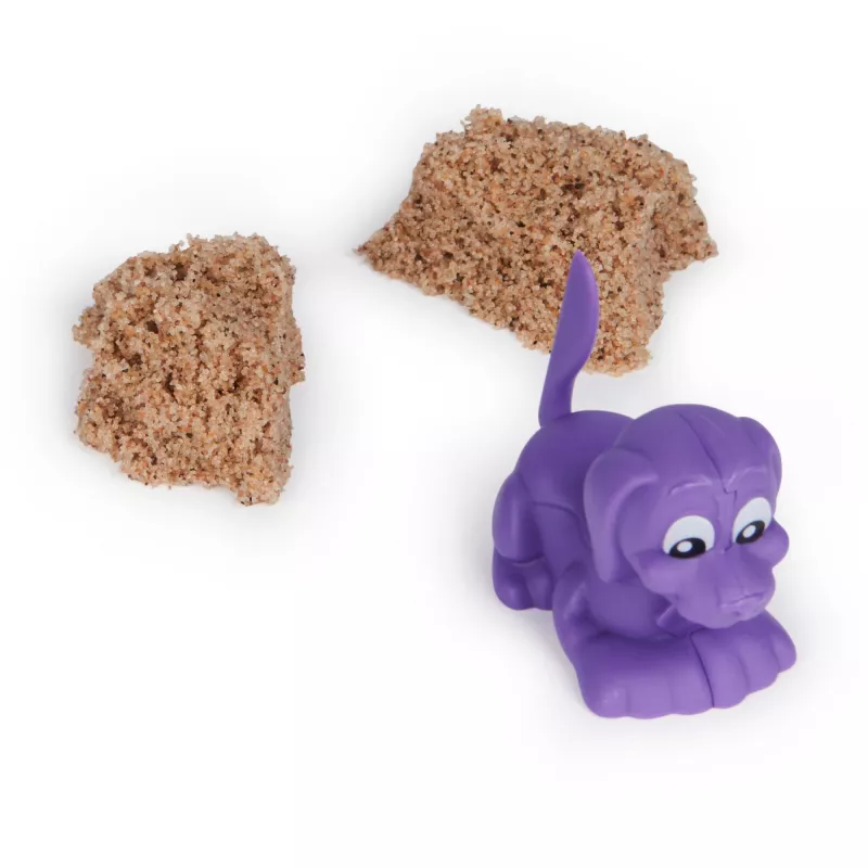Conjunto Kinetic Sand Doggie Dig para crianças Spinmaster com molde, multicolor, a partir dos 5 anos