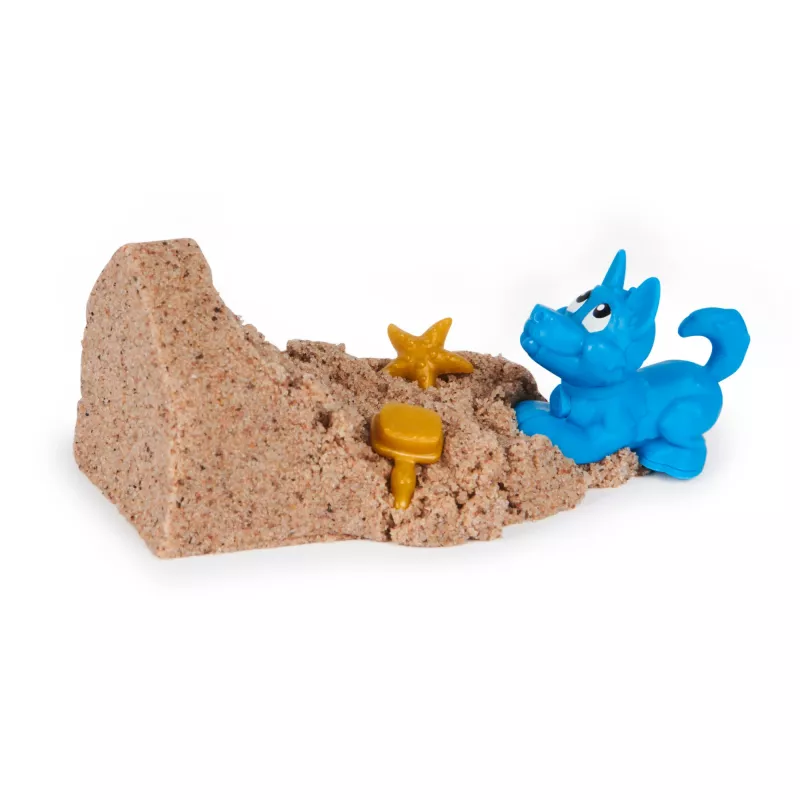Conjunto Kinetic Sand Doggie Dig para crianças Spinmaster com molde, multicolor, a partir dos 5 anos