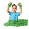 Kinetic Sand, 2 libras de areia de brincar verde, brinquedos sensoriais moldáveis para crianças, saco reutilizável (a embalagem pode variar), para crianças a partir dos 3 anos