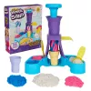 Kinetic Sand, Soft Serve Station, presentes para cestas de Páscoa, inclui 14 oz de areia de brincar moldável (3 cores), 2 cones de gelado e 2 ferramentas