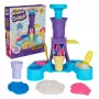 Kinetic Sand, Soft Serve Station, presentes para cestas de Páscoa, inclui 14 oz de areia de brincar moldável (3 cores), 2 cones de gelado e 2 ferramentas