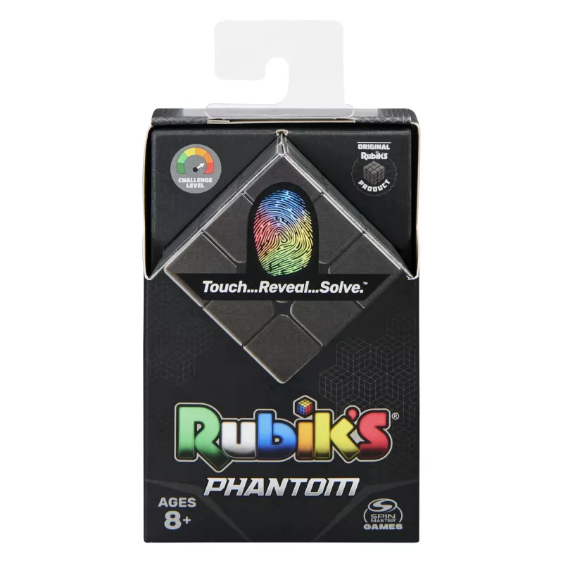 Rubik's Phantom, cubo 3x3 tecnologia avançada puzzle 3D desafiante jogo de viagem brinquedo antiestresse fidget cubo de atividade, para adultos e crianças a partir dos 8 anos