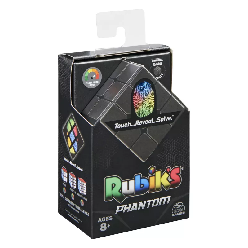 Rubik's Phantom, cubo 3x3 tecnologia avançada puzzle 3D desafiante jogo de viagem brinquedo antiestresse fidget cubo de atividade, para adultos e crianças a partir dos 8 anos