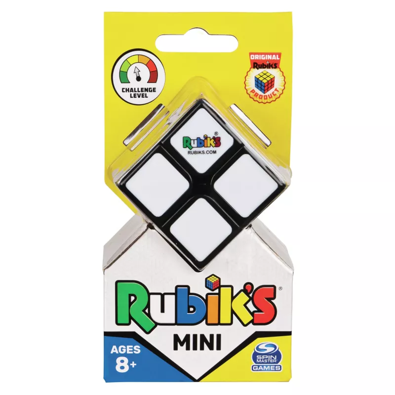 Rubik's Mini 2x2, puzzle clássico de combinação de cores 2x2, formato de bolso, brinquedo desafiante, a embalagem pode variar