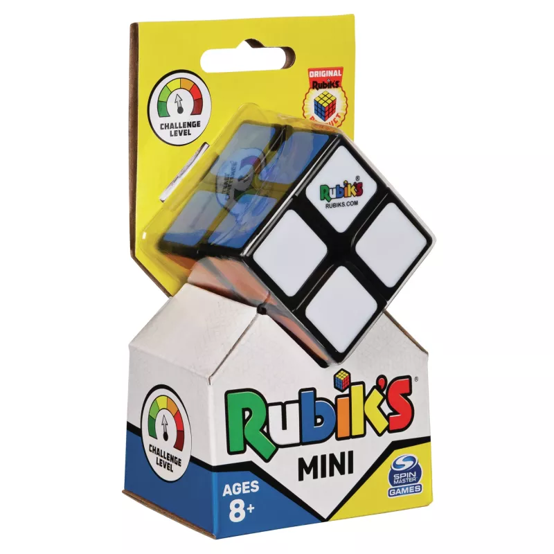 Rubik's Mini 2x2, puzzle clássico de combinação de cores 2x2, formato de bolso, brinquedo desafiante, a embalagem pode variar