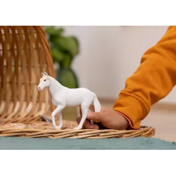 Figura de brinquedo Schleich égua Camarillo branco 13959S idade recomendada 3+