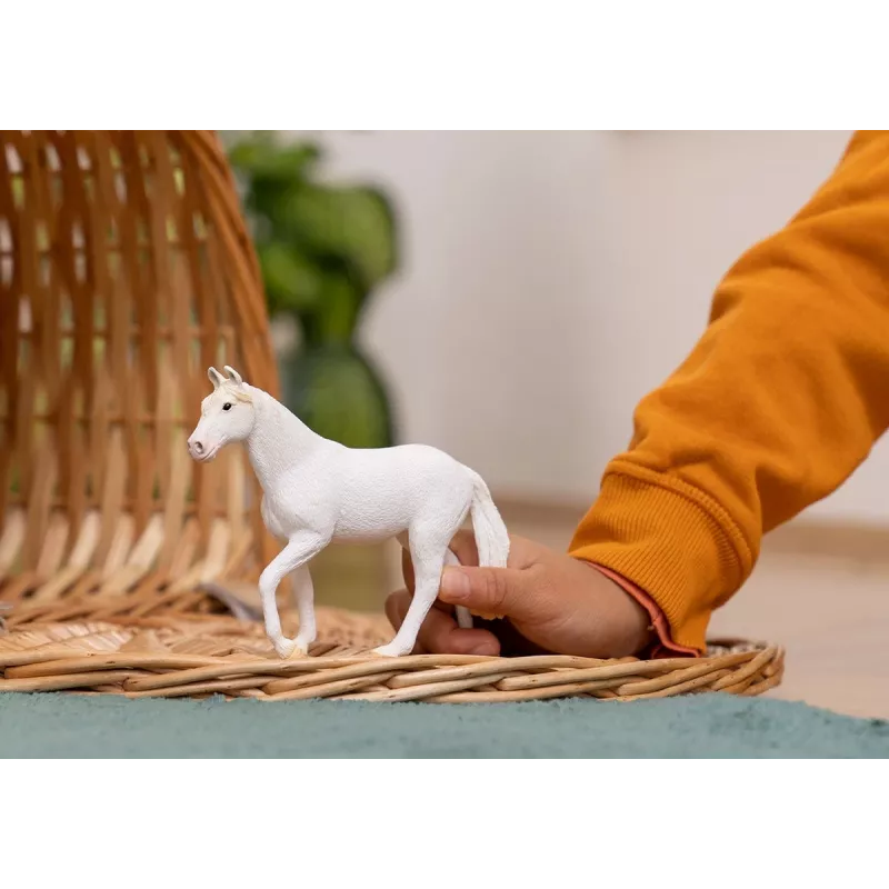 Figura de brinquedo Schleich égua Camarillo branco 13959S idade recomendada 3+