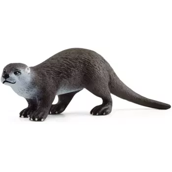 Figura Schleich lontra modelo 14865, castanho, figura de coleção Schleich WILD LIFE