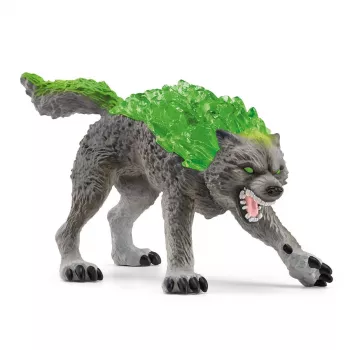 Figura Schleich ELDRADOR CREATURES lobo de granito modelo 70153, idade 7+, verde/cinzento
