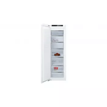 Congelador vertical, encastrável NEFF GI7813CE0 — 212 l de capacidade útil, NoFrost, 4 estrelas, 13,8 kg/24h, porta com dobradiça à esquerda, branco