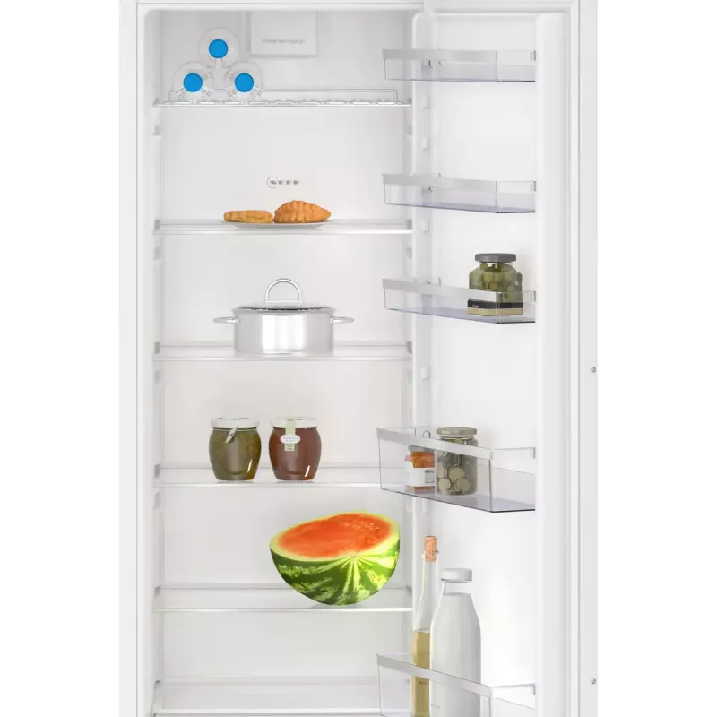 Frigorífico de encastre NEFF KI1812FE0 — 310 l de capacidade útil, lâmpada LED, porta com dobradiça à direita, classe energética E