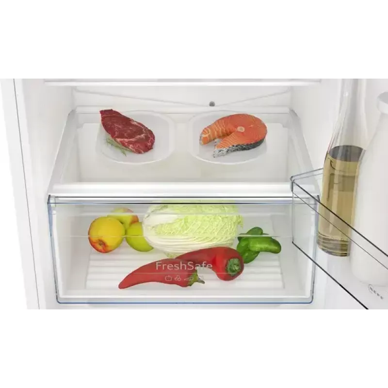 Combinado de encastre NEFF N 30 KI7961SE0 — 290 l total, 215 l de refrigeração, 75 l de congelação, NoFrost, porta com dobradiça à direita, classe E