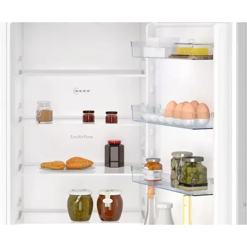 Combinado de encastre NEFF N 30 KI7961SE0 — 290 l total, 215 l de refrigeração, 75 l de congelação, NoFrost, porta com dobradiça à direita, classe E