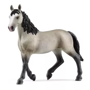 schleich HORSE CLUB égua Selle Français, 5 anos, cavalos, preto, cinzento, plástico