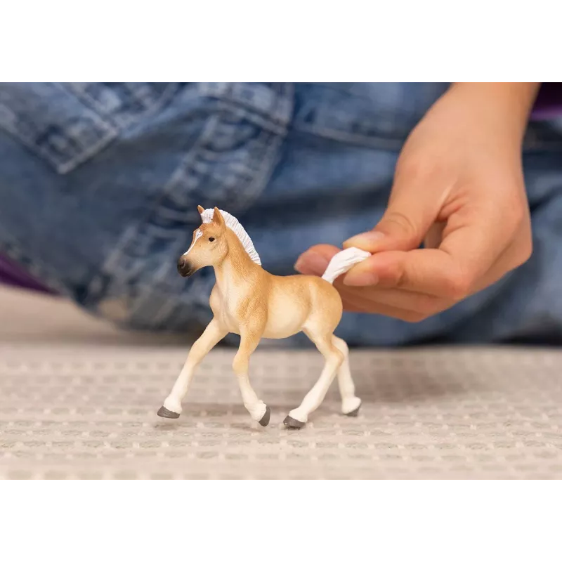schleich HORSE CLUB potro Haflinger, 5 anos, cavalos, bege, castanho, plástico