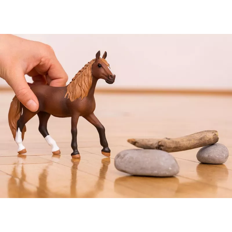 schleich HORSE CLUB égua Peruvian Paso, 5 anos, cavalos, castanho, branco, plástico
