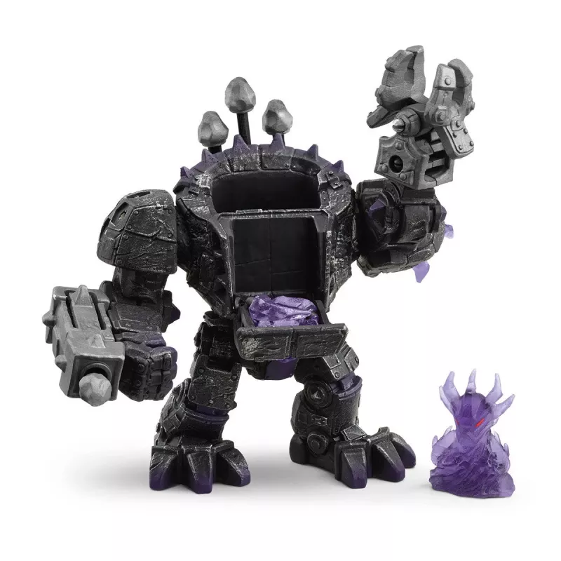 schleich ELDRADOR CREATURES Shadow Master robô com mini-criatura preto