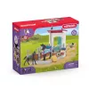 schleich HORSE CLUB box de cavalos com égua e potro, estábulo de cavalos, cavalos, 5 anos, multicolor, plástico
