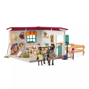 schleich HORSE CLUB extensão de sala de arreios, estábulo de cavalos, cavalos, 5 anos, multicolor, plástico