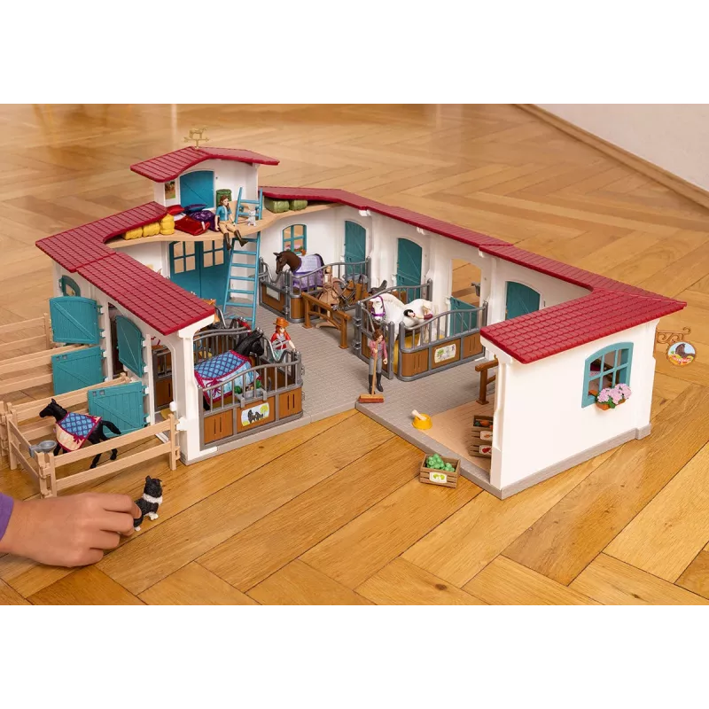 schleich HORSE CLUB extensão de sala de arreios, estábulo de cavalos, cavalos, 5 anos, multicolor, plástico