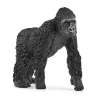 schleich WILD LIFE família de gorilas, 3 anos, selva, animais selvagens / brinquedo de aventura, preto, cinzento