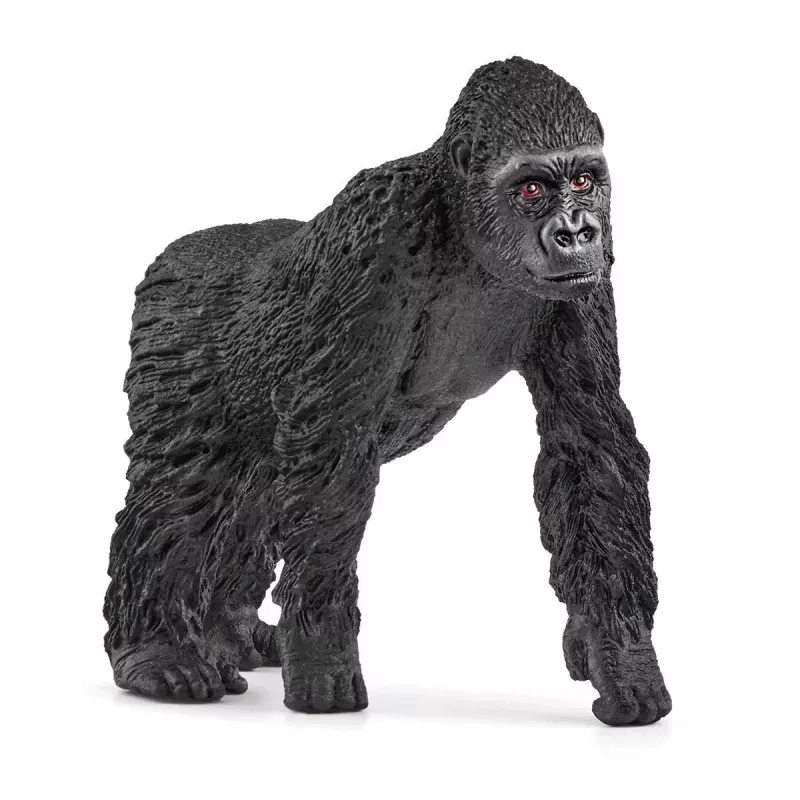 schleich WILD LIFE família de gorilas, 3 anos, selva, animais selvagens / brinquedo de aventura, preto, cinzento