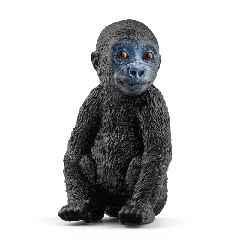 schleich WILD LIFE família de gorilas, 3 anos, selva, animais selvagens / brinquedo de aventura, preto, cinzento