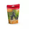 schleich WILD LIFE família de gorilas, 3 anos, selva, animais selvagens / brinquedo de aventura, preto, cinzento
