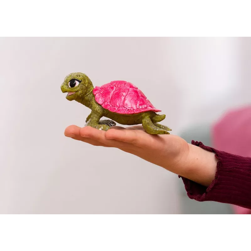 Brinquedo Schleich BAYALA tartaruga Pink Saphir verde rosa 70759S