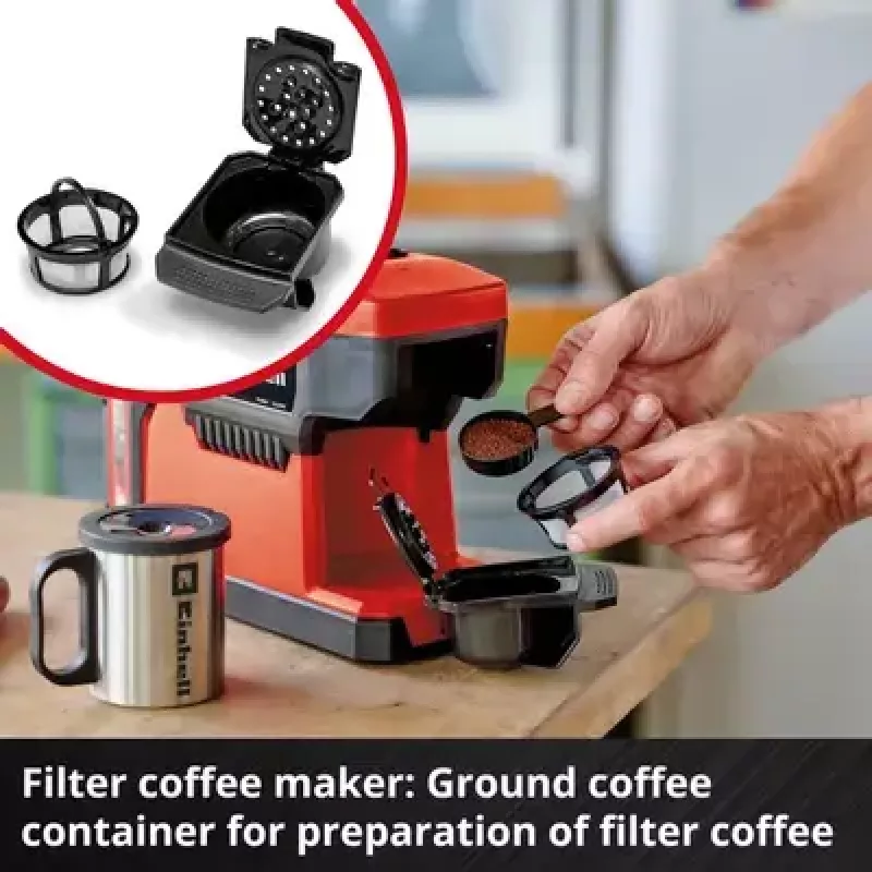 Máquina de café de filtro Einhell 0,24 L TE-CF 18 Li-Solo