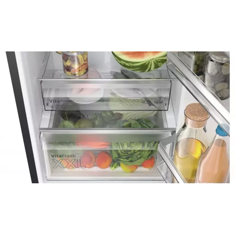 Bosch Serie 4 KGN36VXCT frigorífico combinado, 321 l (218 l + 103 l), classe energética C, aço inoxidável escuro