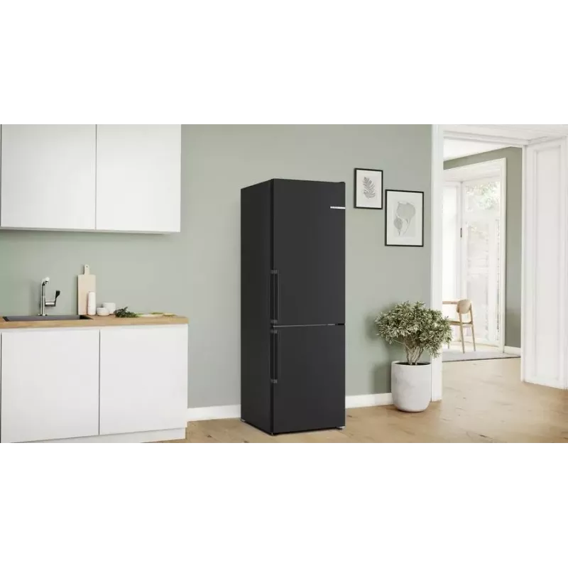 Bosch Serie 4 KGN36VXCT frigorífico combinado, 321 l (218 l + 103 l), classe energética C, aço inoxidável escuro